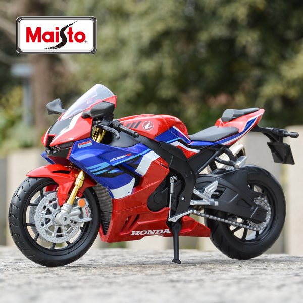 Moto Miniature Honda CBR 1000RR-R Fireblade SP - Échelle 1/12 - Maisto - Rouge Et Bleu - Jouet Enfant